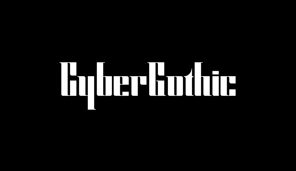 CyberGothic DEMO font big