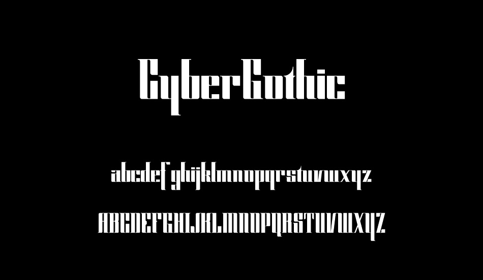 CyberGothic DEMO font