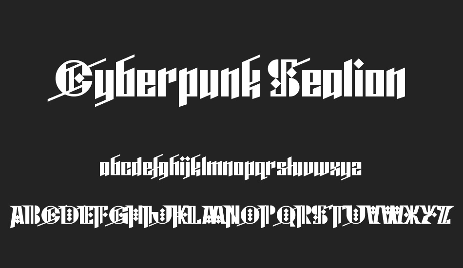 Cyberpunk Sealion font