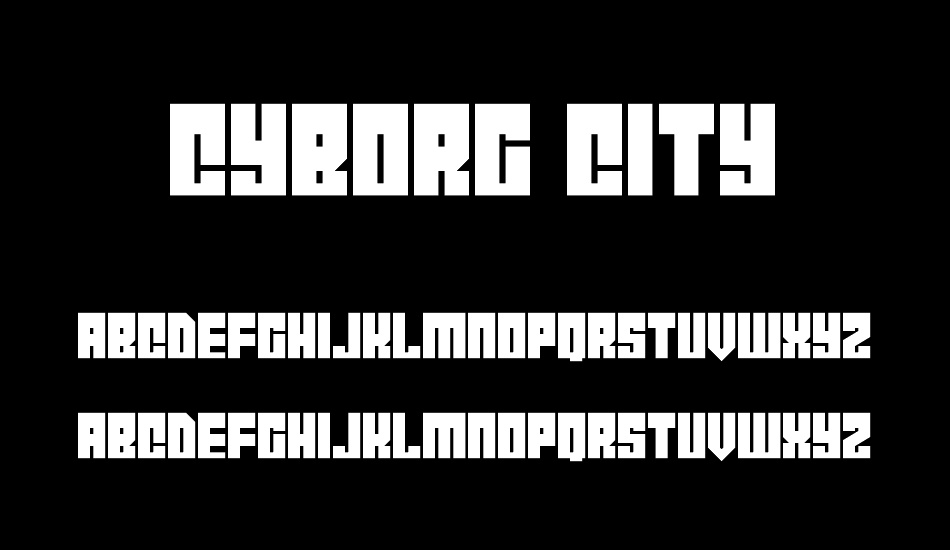 Cyborg City font