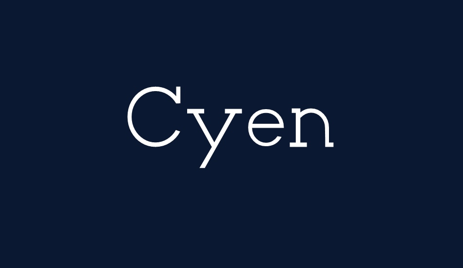 Cyen font big