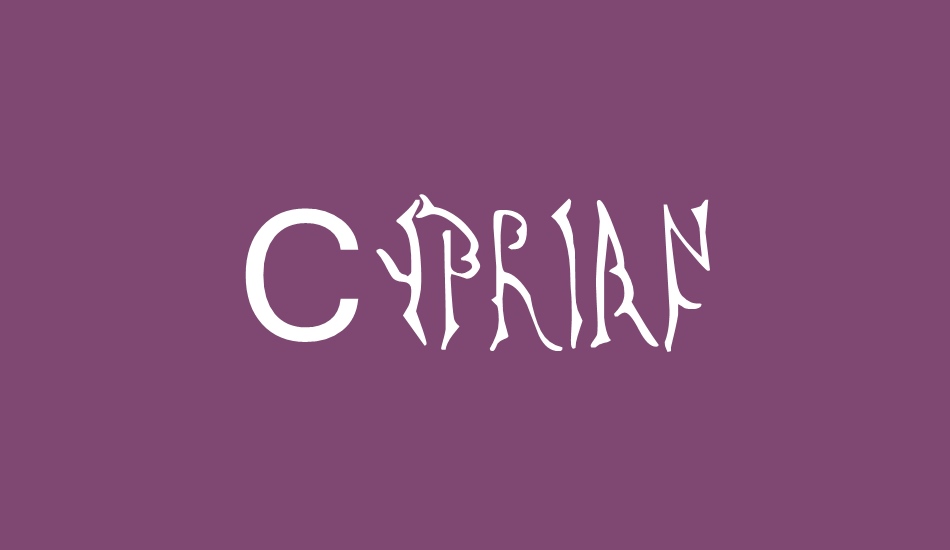 Cyprian font big