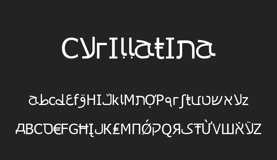 Cyrillatina font