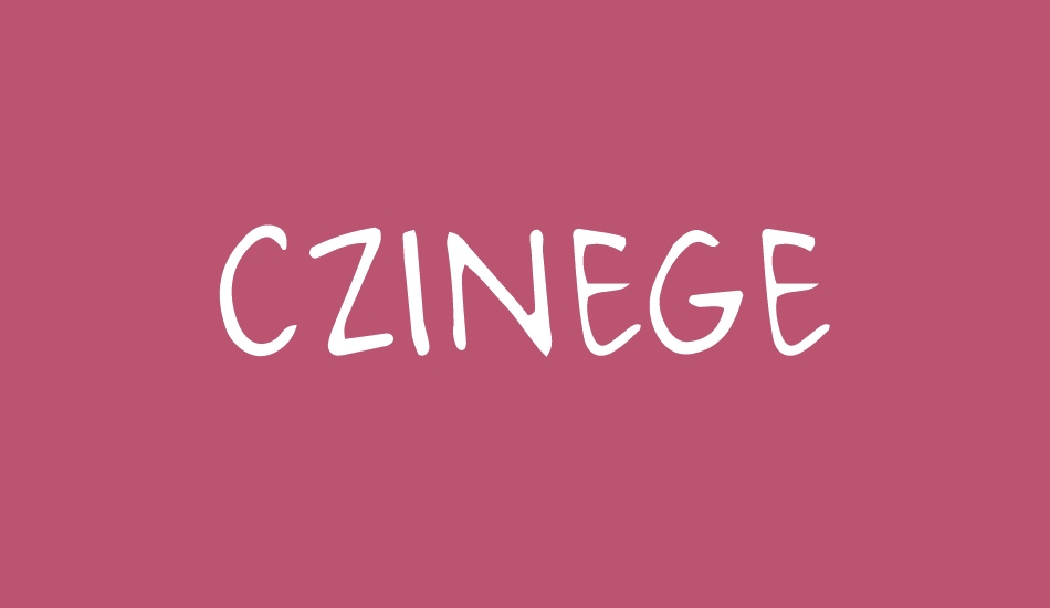 CZINEGE font big