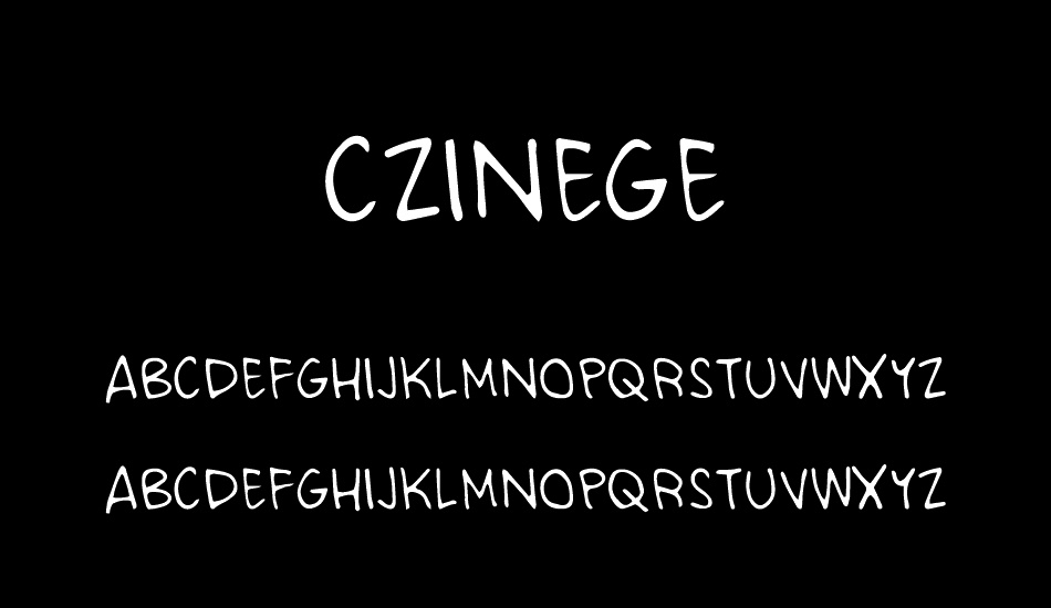 CZINEGE font