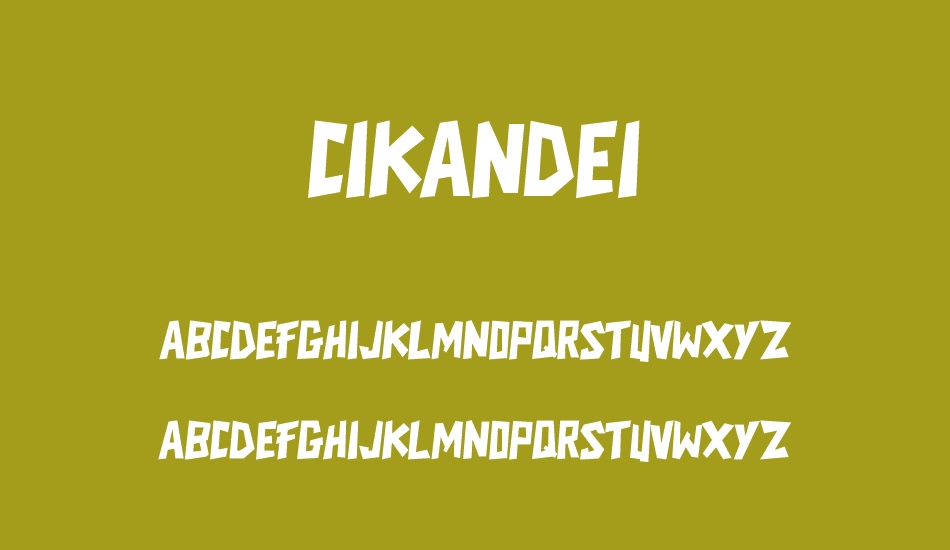 CIKANDEI font