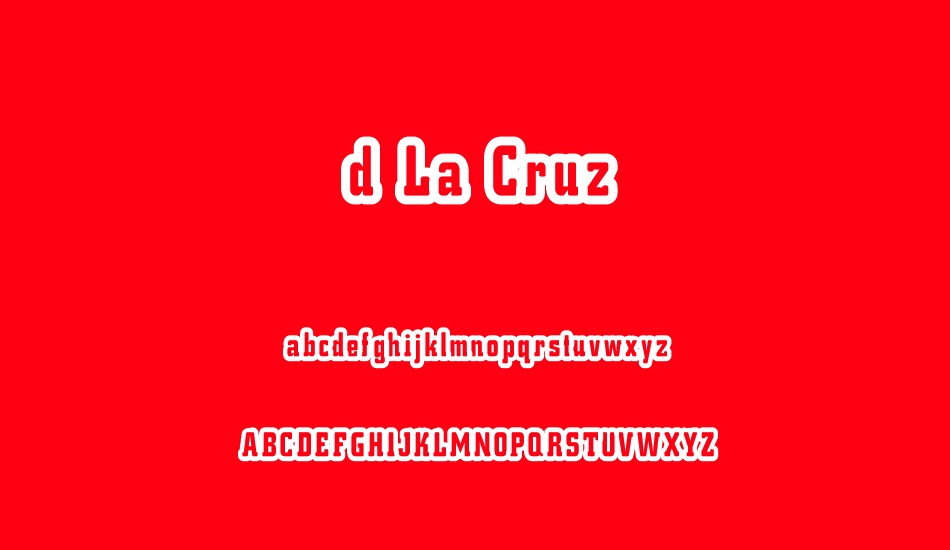 d-la-cruz font