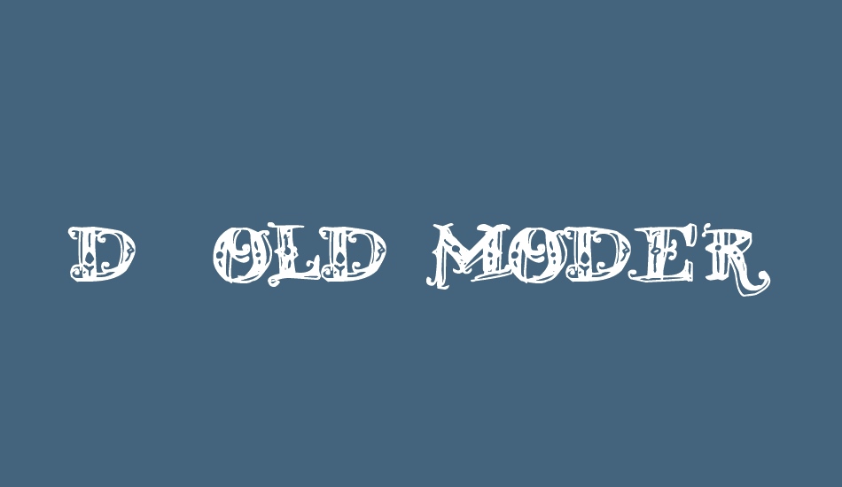 D_OLD MODERN font big