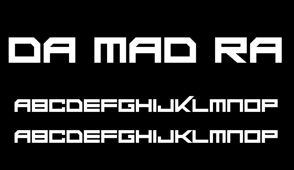 Da Mad Rave font