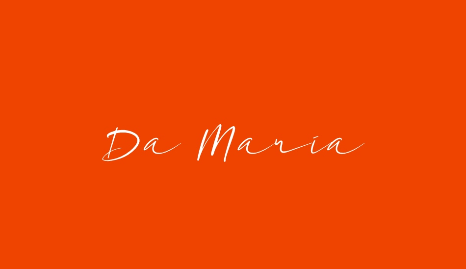 Da Maria font big