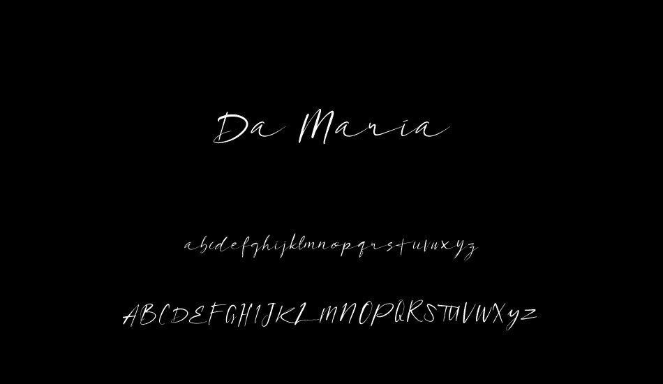 Da Maria font