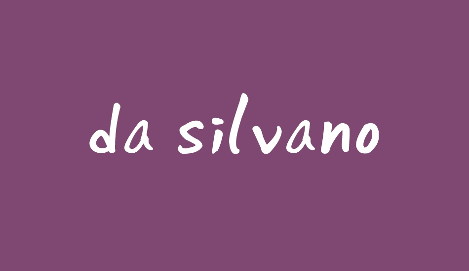 da silvano font big