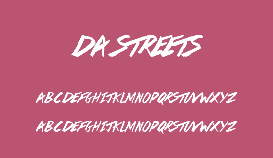 Da Streets font