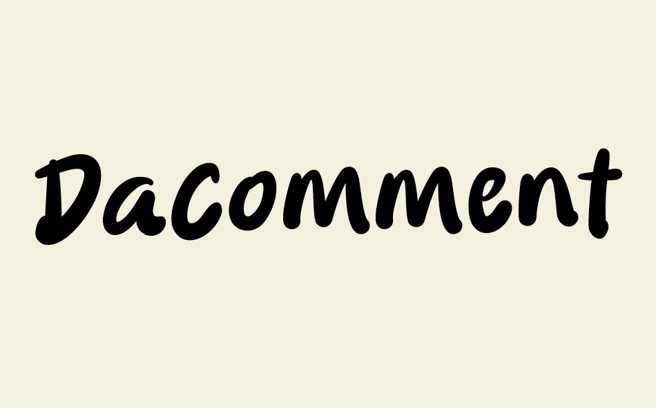 Dacomment font big