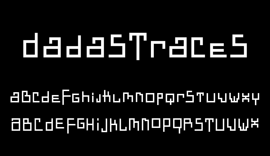 DadasTraces font