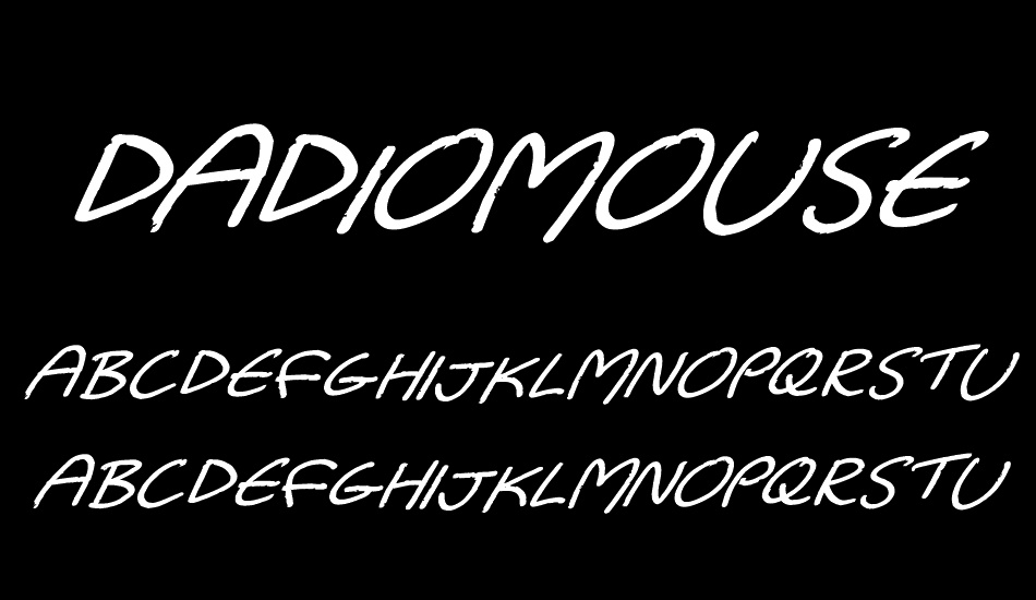 Dadiomouse font