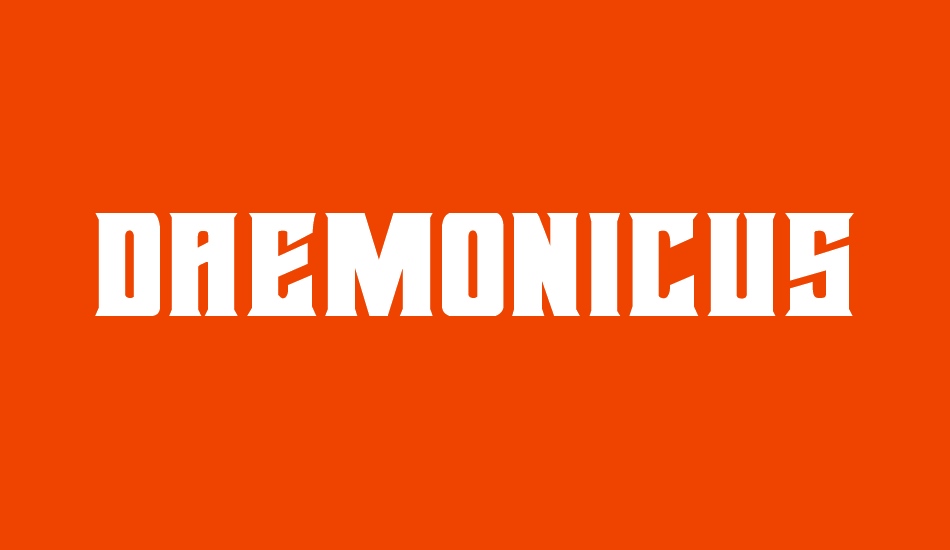 Daemonicus font big