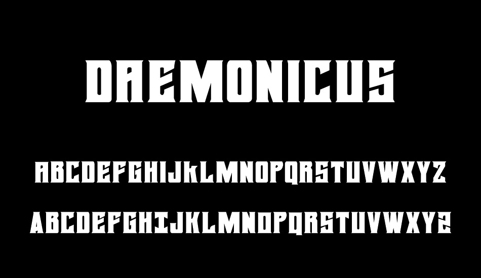 Daemonicus font