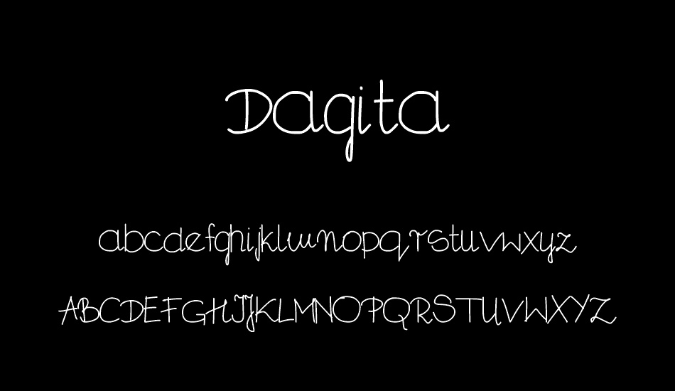 Dagita font