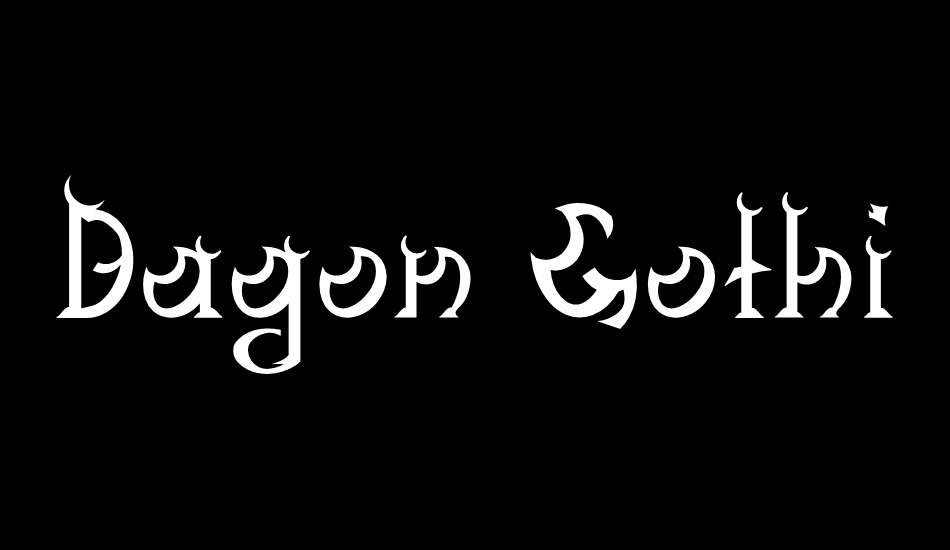 Dagon Gothic font big