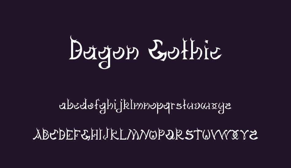 Dagon Gothic font