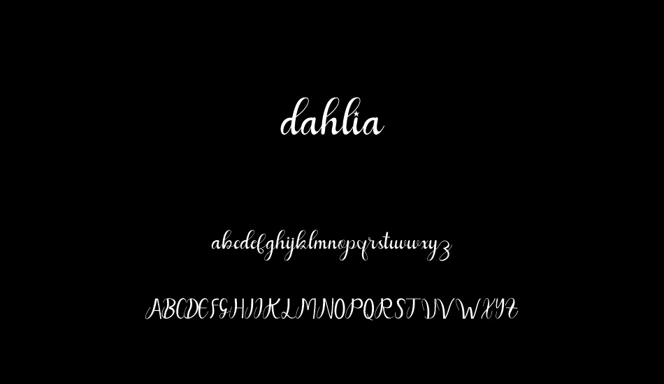 dahlia font