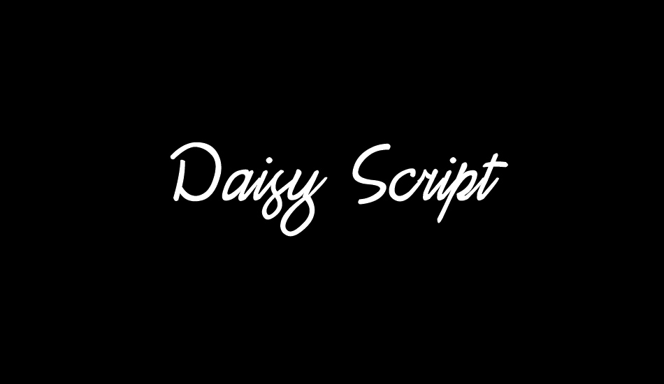 Daisy Script font big