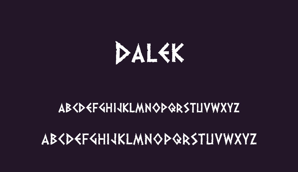 Dalek font