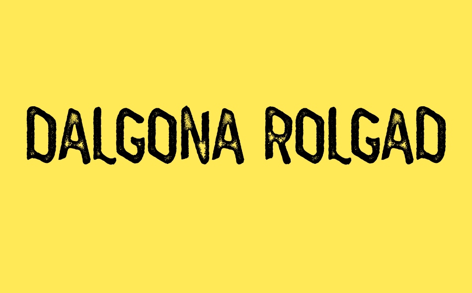 Dalgona Rolgado font big