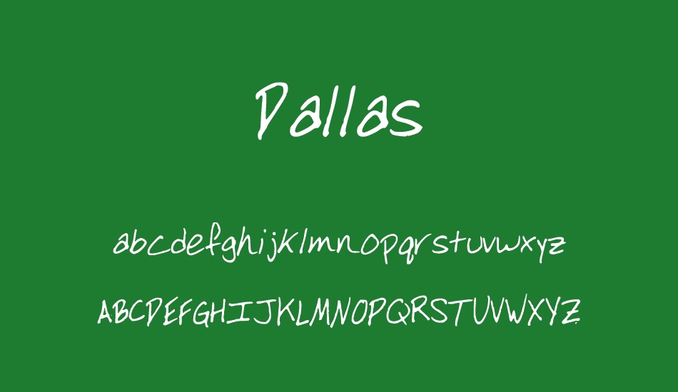 Dallas font