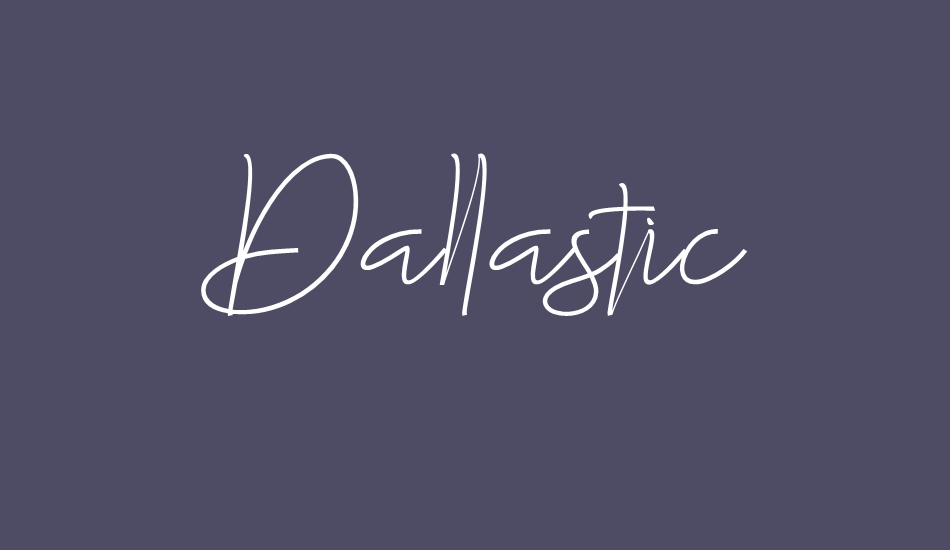 dallastic font big