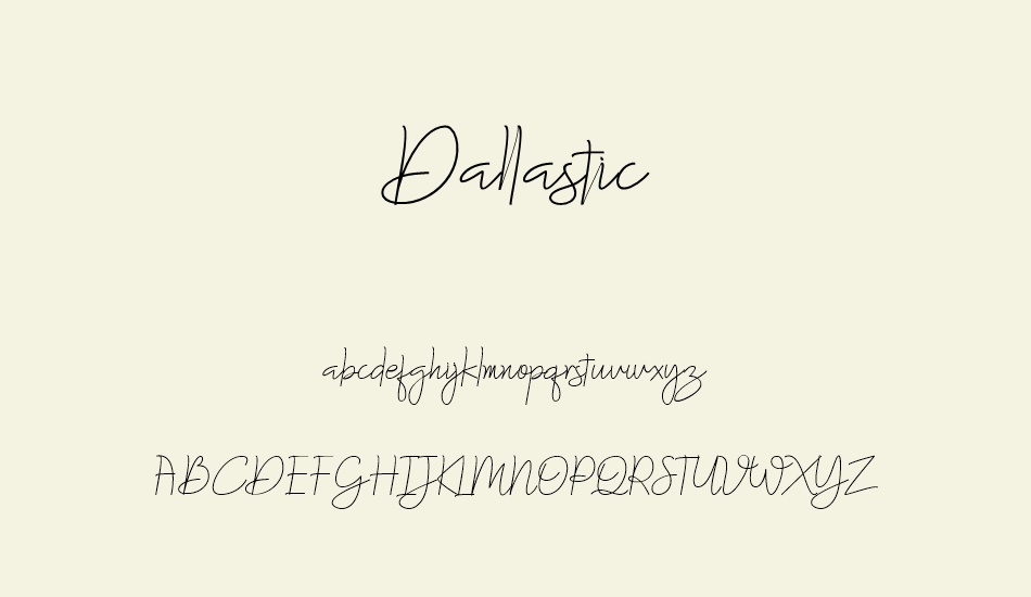 dallastic font