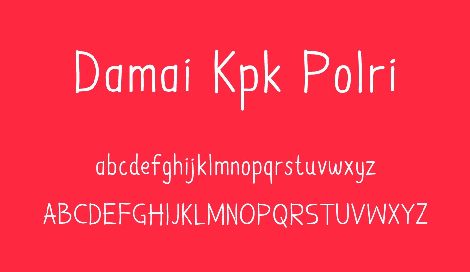 Damai Kpk Polri font