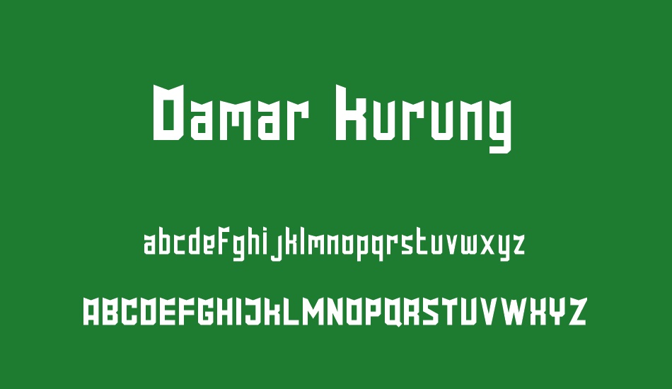 Damar Kurung font