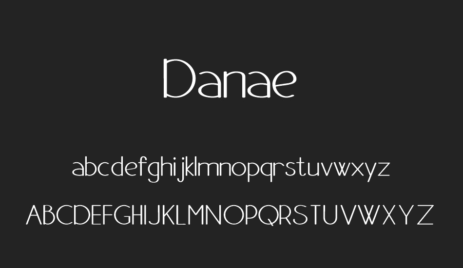 Danae font