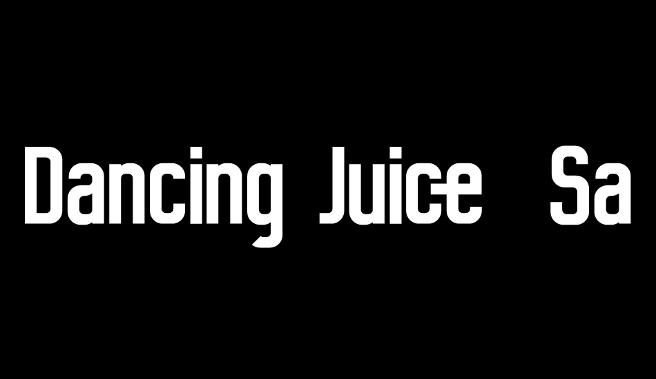 Dancing Juice Salabat font big