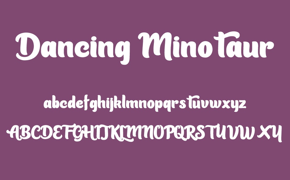 Dancing Minotaur font