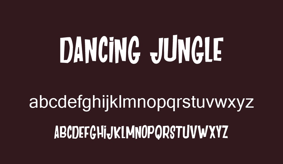 DANCING JUNGLE font