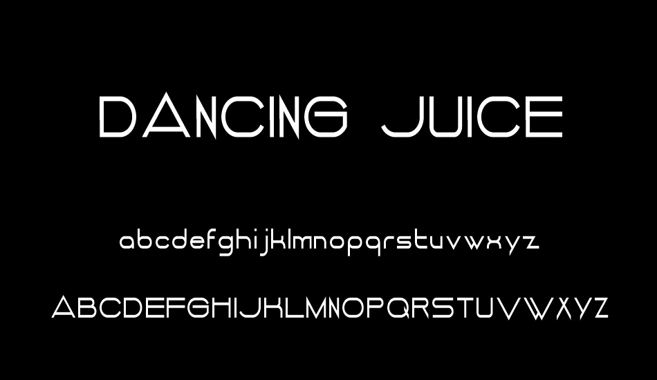 DANCING JUICE font