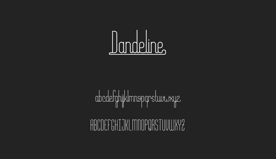 Dandeline Demo font