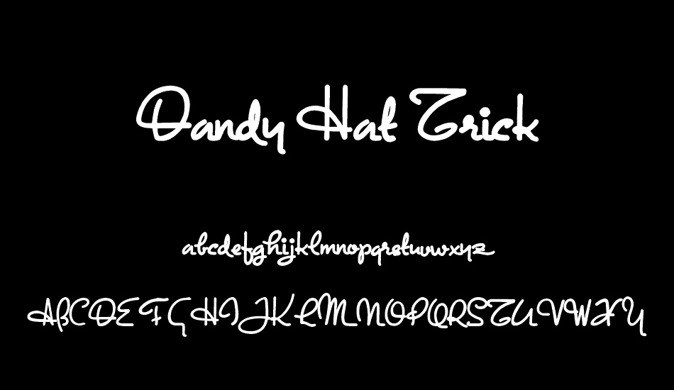 Dandy Hat Trick font