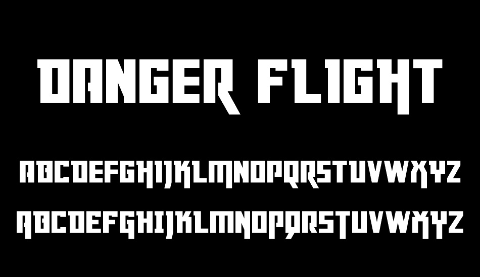 Danger Flight font