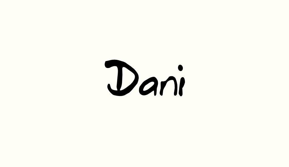 Dani font big