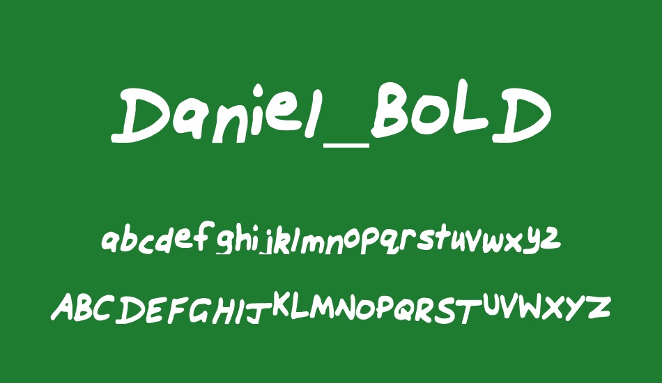 Daniel_BOLD font