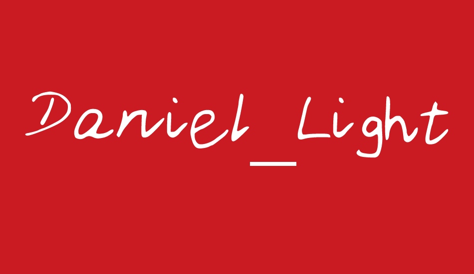 Daniel_Light font big