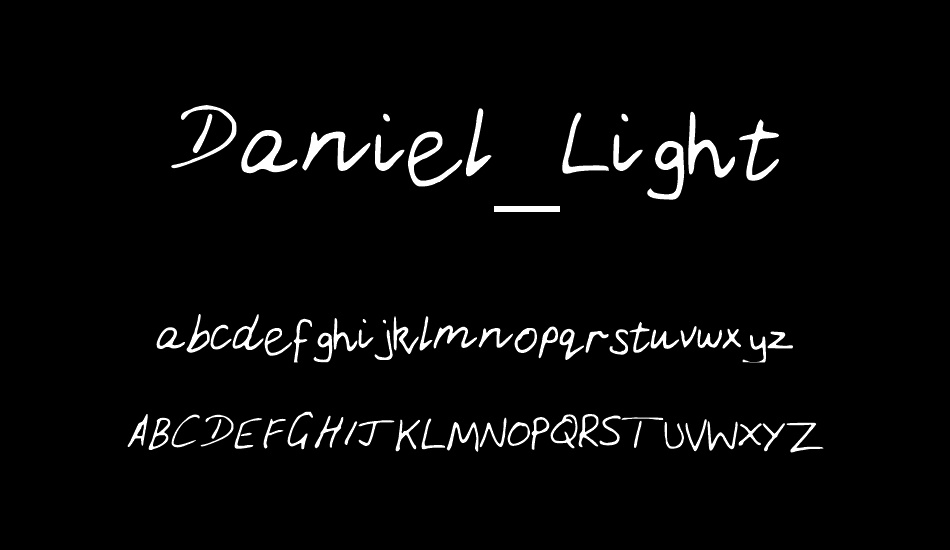 Daniel_Light font