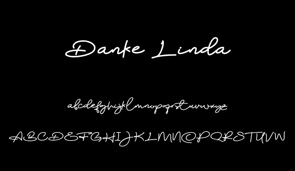 Danke Linda font