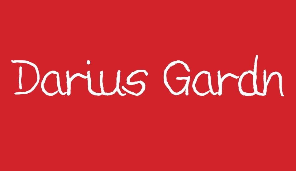 Darius Gardner font big