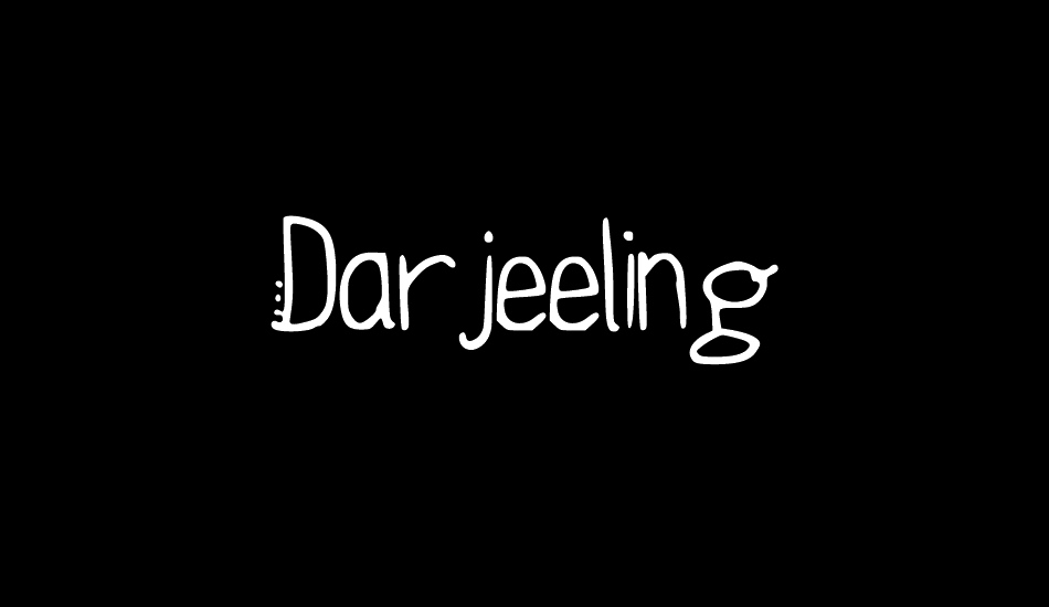 Darjeeling font big