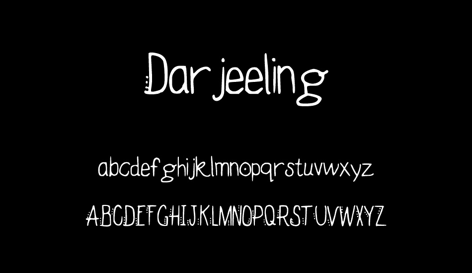 Darjeeling font